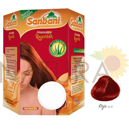 Henna Rojo Caja Sanbani Natura Ecuador