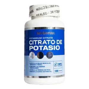 CITRATO DE POTASIO X100caps ONLY NATURAL