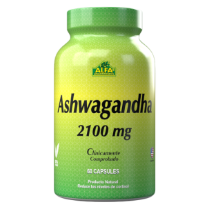 ASHWAGANDA 2100 MG & BLACK PEPPER - VEGG. CAPS - 60 caps