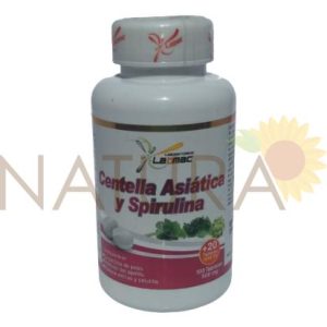 CENTELLA ASIATICA Y ESPIRULINA 500MG X 120